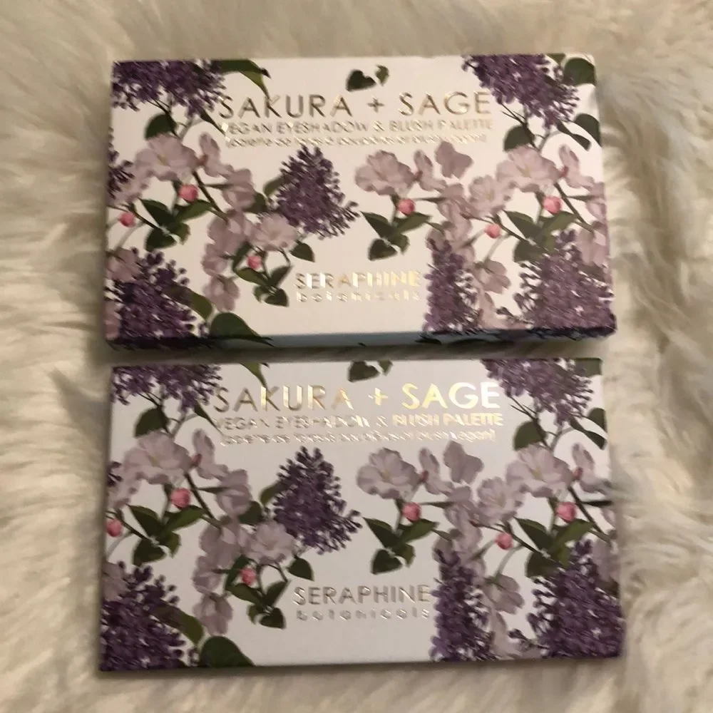 Seraphine Botanicals 6 Eyeshadows and 2 Blushs Palette New in Box